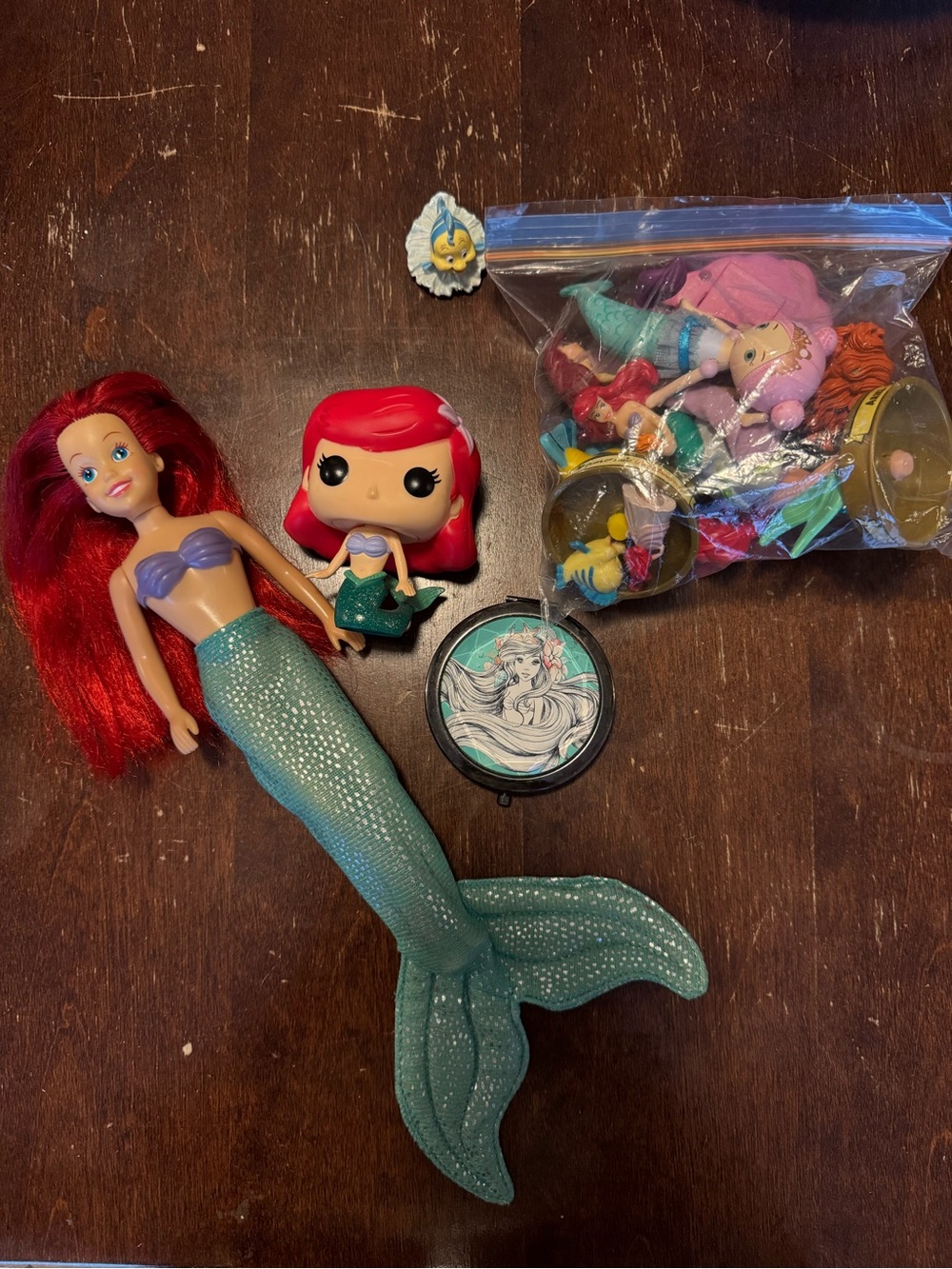 Ariel Disney Toy Lot The Little Mermaid Themed Random Bundle Vintage